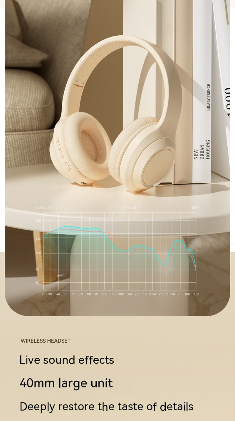 Headset Wireless Bluetooth Headset Good-Looking Mobile Phone Tablet Headset Universal Headset