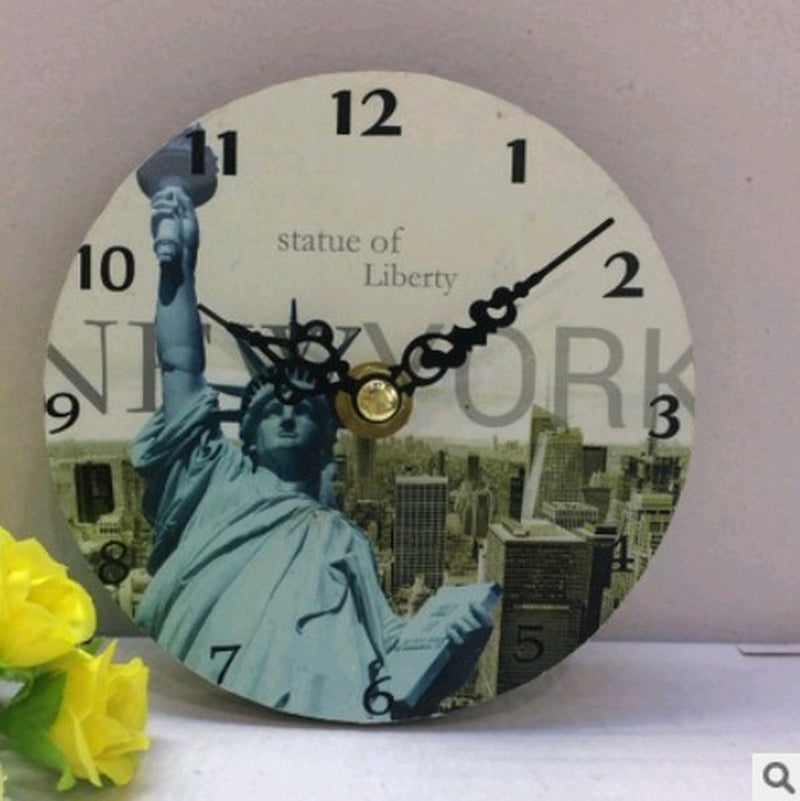 Home Wooden Table Clock Promotional Gift Clock