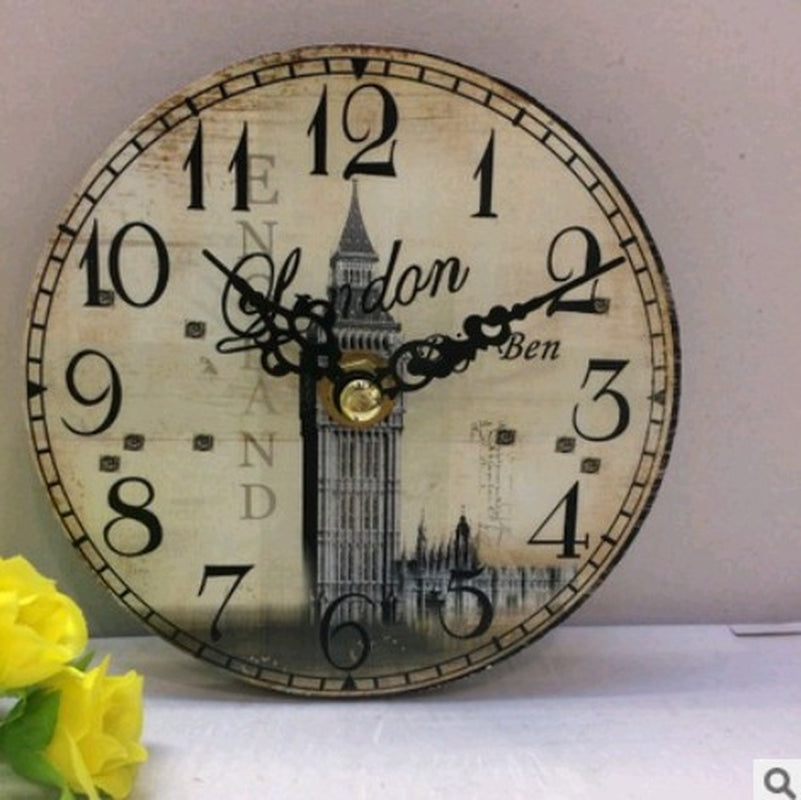 Home Wooden Table Clock Promotional Gift Clock