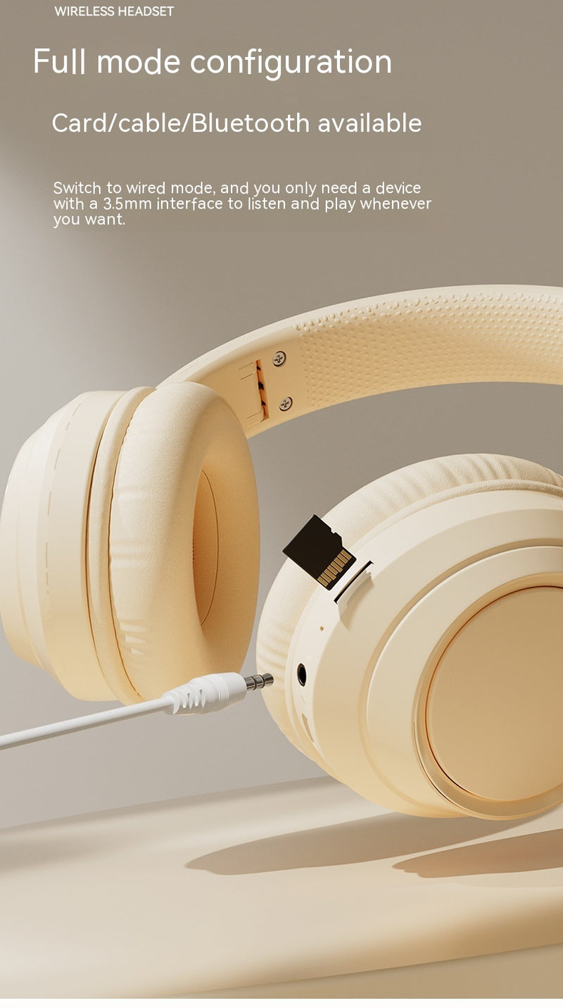 Headset Wireless Bluetooth Headset Good-Looking Mobile Phone Tablet Headset Universal Headset