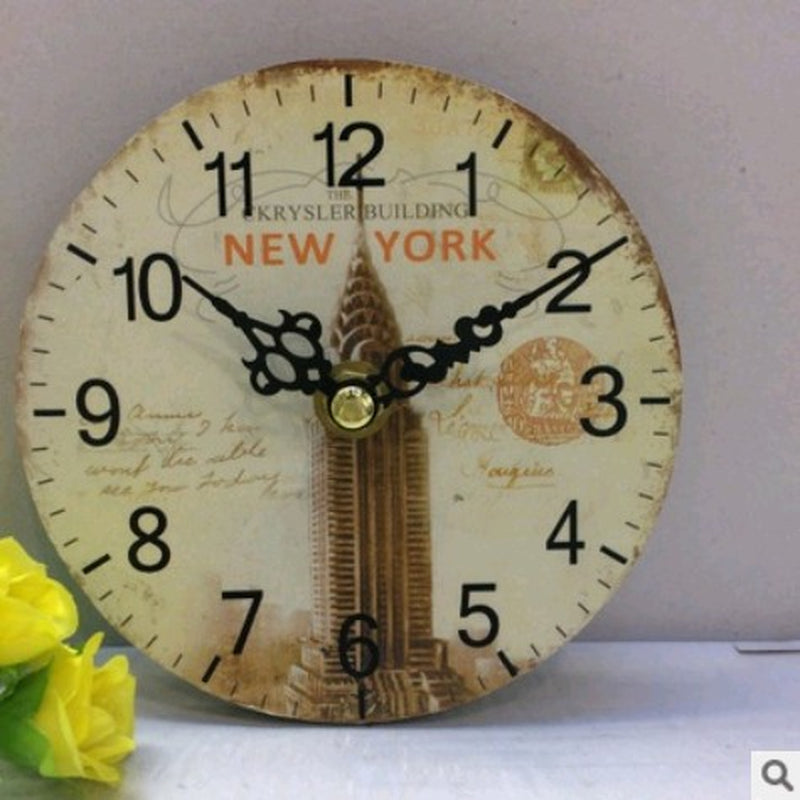 Home Wooden Table Clock Promotional Gift Clock